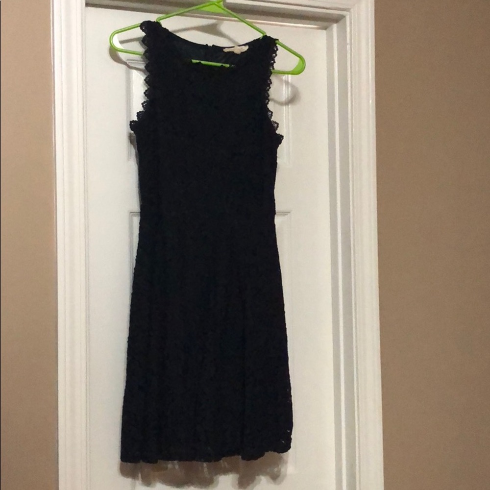 Navy blue sleeveless summer dress